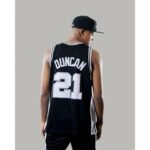 Mitchell Ness NBA Swingman San Antonio Spurs Tim Duncan T-Shirt SMJYGS18208-SASBLCK98TDU - Image 3