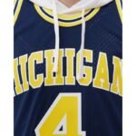 Mitchell Ness NCAA Swingman Road Jersey Michigan1991 Chris Webber SMJY4437-UMI91CWEASBL - Image 6