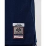 Mitchell Ness NCAA Swingman Road Jersey Michigan1991 Chris Webber SMJY4437-UMI91CWEASBL - Image 7