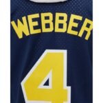 Mitchell Ness NCAA Swingman Road Jersey Michigan1991 Chris Webber SMJY4437-UMI91CWEASBL - Image 8