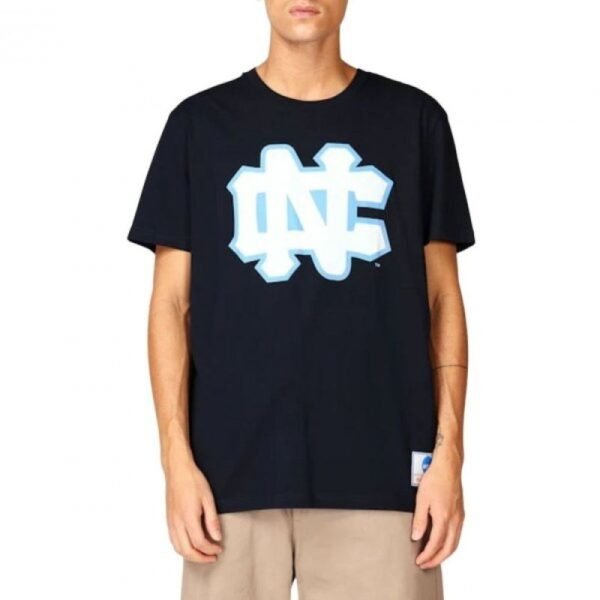 Mitchell Ness NCAA University Of North Carolina Large Logo Tee M BMTRINTL1272-UNCNAVY