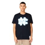 Mitchell Ness NCAA University Of North Carolina Large Logo Tee M BMTRINTL1272-UNCNAVY - Image 3