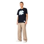 Mitchell Ness NCAA University Of North Carolina Large Logo Tee M BMTRINTL1272-UNCNAVY - Image 5