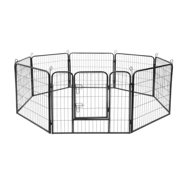 Modular dog kennel, steel enclosure, size S, 8 panels 80x60 cm, REBEL ANIMALS