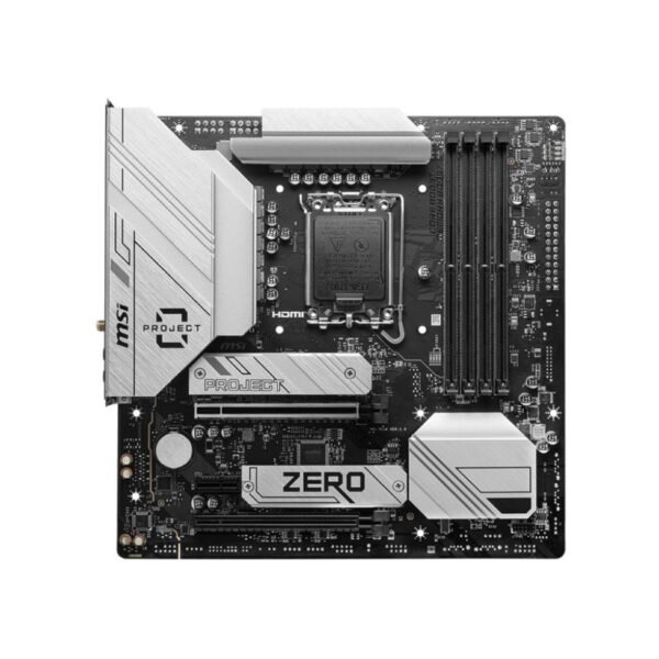 MSI B760M PROJECT ZERO Intel B760 LGA 1700 micro ATX motherboard