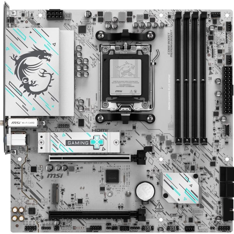 lupin-wear-ca-msi-b840m-gaming-plus-wifi6e-motherboard-2340365 MSI B840M GAMING PLUS WIFI6E motherboard - Image 1