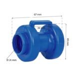 MUSHROOM COVER FOR TRAMPOLINE POST, BLUE, 1 PCS - Image 2