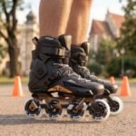 NA1601 SLALOM ROLLER SKATES SLAYD BLACK SIZE 39 NILS EXTREME - Image 8