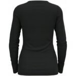 Odlo BL TOP crew neck l/s MERINO 200 womens T-shirt size S Black