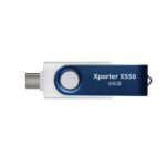 PARTIOT FLASHDRIVE Xporter X550 64GB Dual USB A+C, 80MB/s Alu-plastic - Image 4