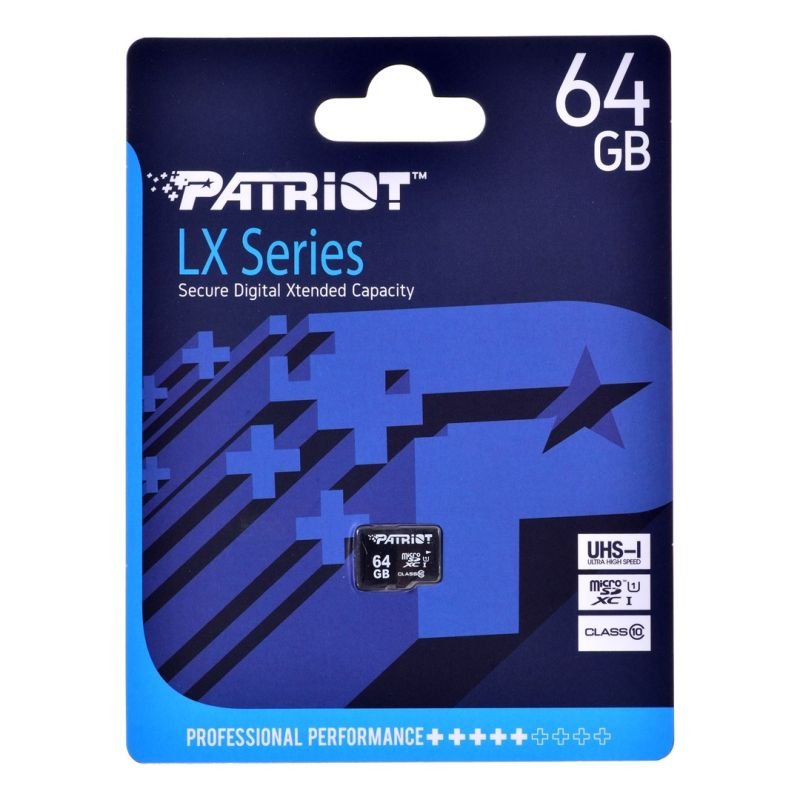 lupin-wear-ca-patriot-lx-series-microsdhc-64gb-class-10-uhs-i-2328199 Patriot LX Series microSDHC 64GB Class 10 UHS-I - Image 1
