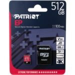 Patriot Memory EP Pro PEF512GEP31MCX Memory Card with Adapter (512GB; Class 10, Class A1, Class U3, V30; Adapter, Memory Card) - Image 4
