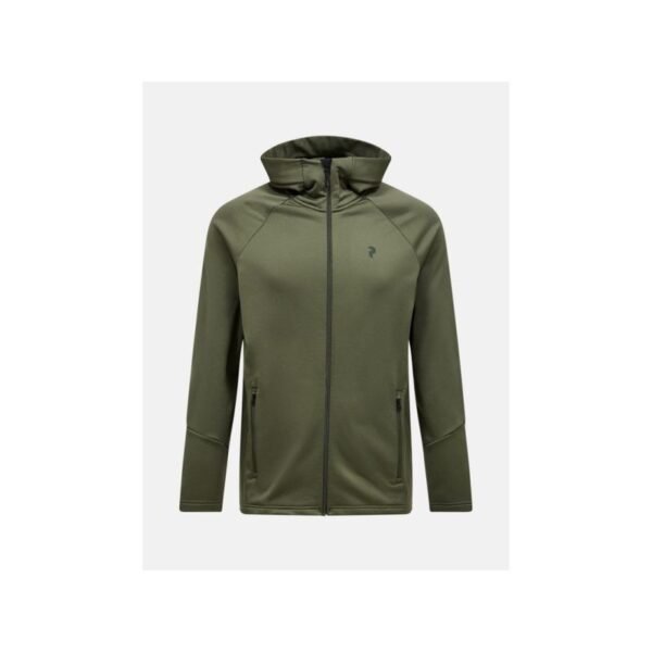 Peak Performance Rider Essentials Zip Hood - pine needle/pine needle size: m