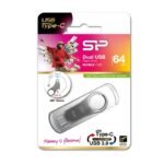 Pendrive Silicon Power Mobile C80 64GB Dual USB 3.1/Type-C Silver (SP064GBUC3C80V1S) - Image 4