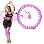 Plus size hula hoop HMS HHW12 with studs and weight purple - Image 2
