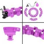 Plus size hula hoop HMS HHW12 with studs and weight purple - Image 8