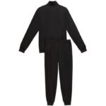 Puma Ess No. 1 Logo Poly Mens Tracksuit Black 692630 01 - Image 3