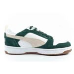 Puma Rebound v6 mens sports sneakers fashionable comfortable white green - Image 4