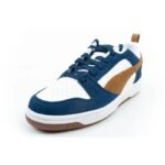 Puma Rebound v6 mens sports sneakers fashionable comfortable white navy brown - Image 3