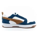 Puma Rebound v6 mens sports sneakers fashionable comfortable white navy brown - Image 4