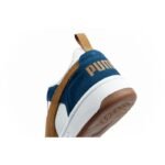 Puma Rebound v6 mens sports sneakers fashionable comfortable white navy brown - Image 7