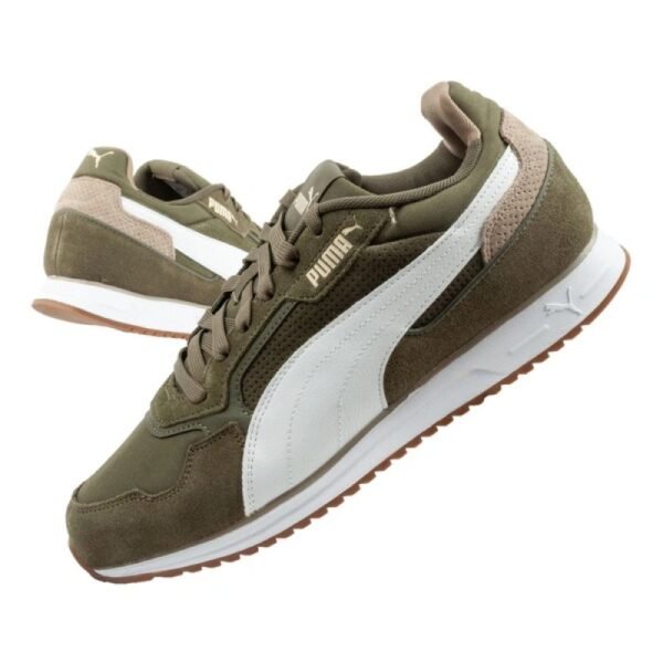 Puma Softride ST Miler mens sports sneakers, fashionable and comfortable, olive