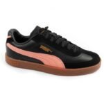 Puma womens sports shoes CLub II Era sneakers black fashionable leather