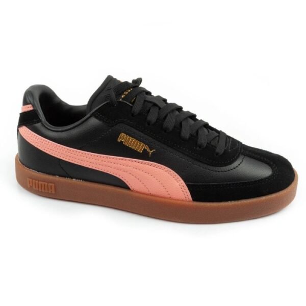 Puma womens sports shoes CLub II Era sneakers black fashionable leather