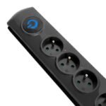 Qoltec 50104 power strip (1.5 m; black) - Image 2
