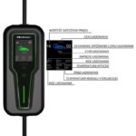 Qoltec 52467 Mobile charger for electric car EV with regulation 2 in 1 Type 2 | 11kW | 3 Phases | CEE 5 PIN | LCD | Portable | Wallbox | 5m - Image 8