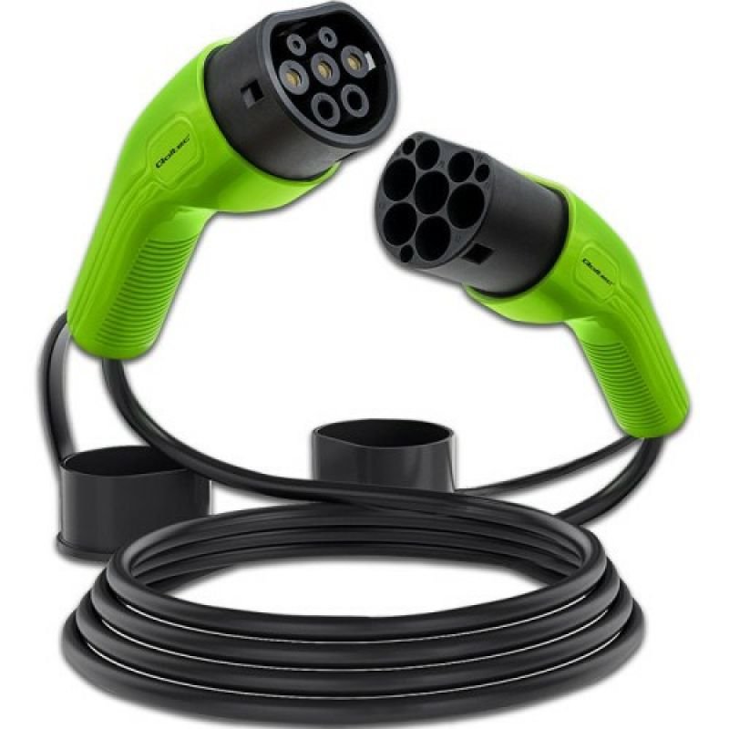 lupin-wear-ca-qoltec-52474-electric-vehicle-charging-cable-black-type-2-5m-2608051 Qoltec 52474 Electric Vehicle Charging Cable Black Type 2 5m - Image 1