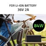 QOLTEC ELECTRIC BIKE BATTERY CHARGER 36V | 42V | 2A | 5.5*2.1 - Image 7