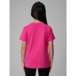 Regular plain girls T-shirt 4F 4FJRSS26TTSHF3554-12S - Image 2