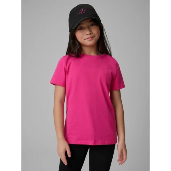 Regular plain girls T-shirt 4F 4FJRSS26TTSHF3554-12S