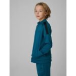 Regular sports sweatshirt without hood for boys 4F 4FJRSS26TFSWM0991-46S - Image 4