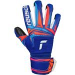 Reusch Attrakt Infinity Evolution NC Junior Goalkeeper Gloves Blue-Black 5672725 4127 - Image 2