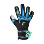 Reusch Attrakt RE:Grip NC Junior goalkeeper gloves black and blue 5672535 7272 - Image 2