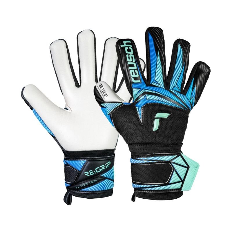lupin-wear-ca-reusch-attrakt-re-grip-nc-junior-goalkeeper-gloves-black-and-blue-5672535-7272-2574319 Reusch Attrakt RE:Grip NC Junior goalkeeper gloves black and blue 5672535 7272 - Image 1