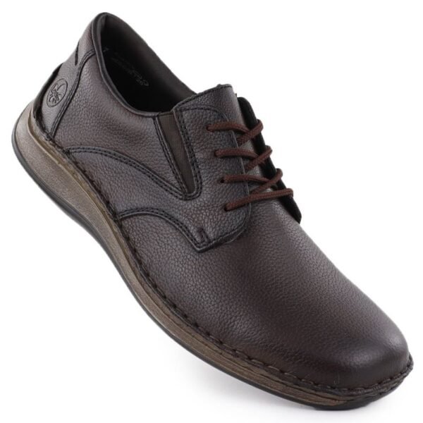 Rieker 05211-25 mens comfortable brown leather shoes