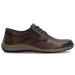 Rieker 05211-25 mens comfortable brown leather shoes - Image 3