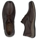 Rieker 05211-25 mens comfortable brown leather shoes - Image 4