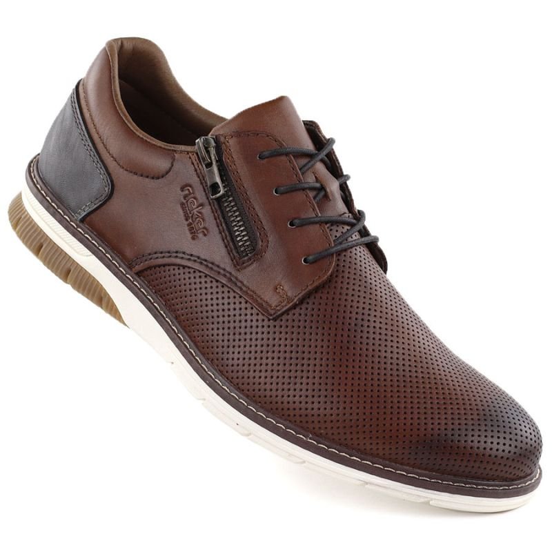 lupin-wear-ca-rieker-14412-24-men-s-comfortable-brown-leather-shoes-1947949 Rieker 14412-24 mens comfortable brown leather shoes - Image 1