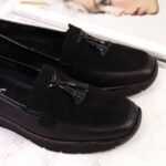 Rieker W RKR395 black wedge shoes - Image 4