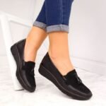 Rieker W RKR395 black wedge shoes - Image 6