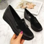Rieker W RKR395 black wedge shoes - Image 7
