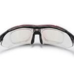 Rockbros 10001 Polarized Cycling Glasses - Black and Red - Image 4