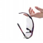 Rockbros 10001 Polarized Cycling Glasses - Black and Red - Image 5