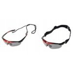 Rockbros 10001 Polarized Cycling Glasses - Black and Red - Image 6
