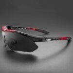 Rockbros 10001 Polarized Cycling Glasses - Black and Red - Image 7