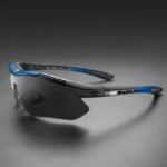 Rockbros 10007 Polarized Cycling Glasses - Black and Blue - Image 4